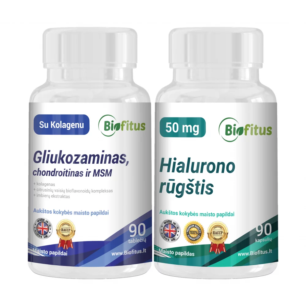chondroitino vitaminų ir gliukozamino 500 mg